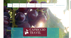 Desktop Screenshot of capricciotravel.com